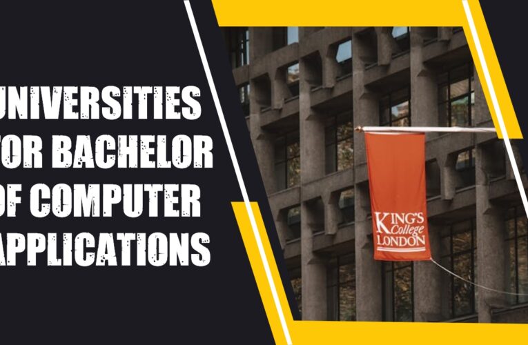 Top 10 Universities for Bachelor of Computer Applications (BCA) Students in the USA